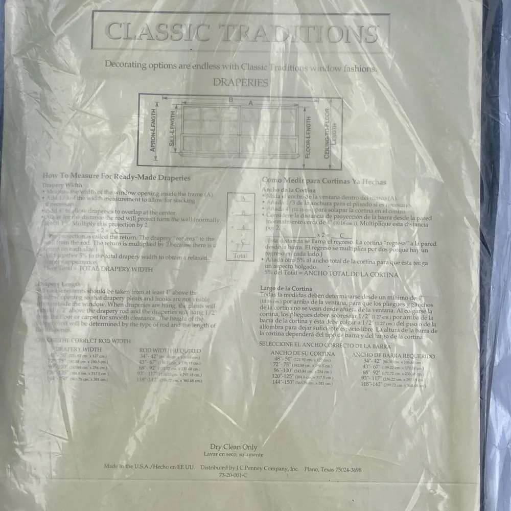 Vintage Classic Traditions Draperies By JC Penney Black 50” x 84” 2 Panels NOS